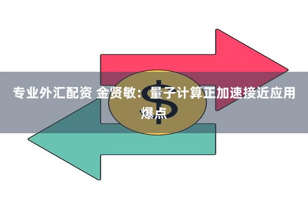 专业外汇配资 金贤敏：量子计算正加速接近应用爆点