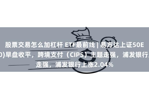 股票交易怎么加杠杆 ETF最前线 | 易方达上证50ETF(510100)早盘收平，跨境支付（CIPS）主题走强，浦发银行上涨2.04%