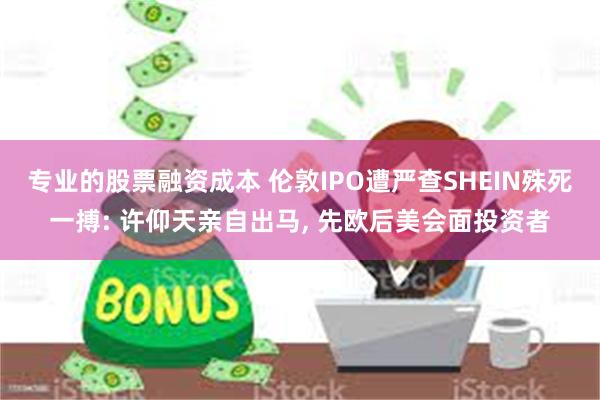 专业的股票融资成本 伦敦IPO遭严查SHEIN殊死一搏: 许仰天亲自出马, 先欧后美会面投资者