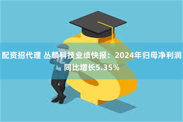 配资招代理 丛麟科技业绩快报：2024年归母净利润同比增长5.35%